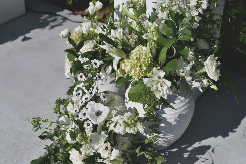 Wedding ceremony arrangement