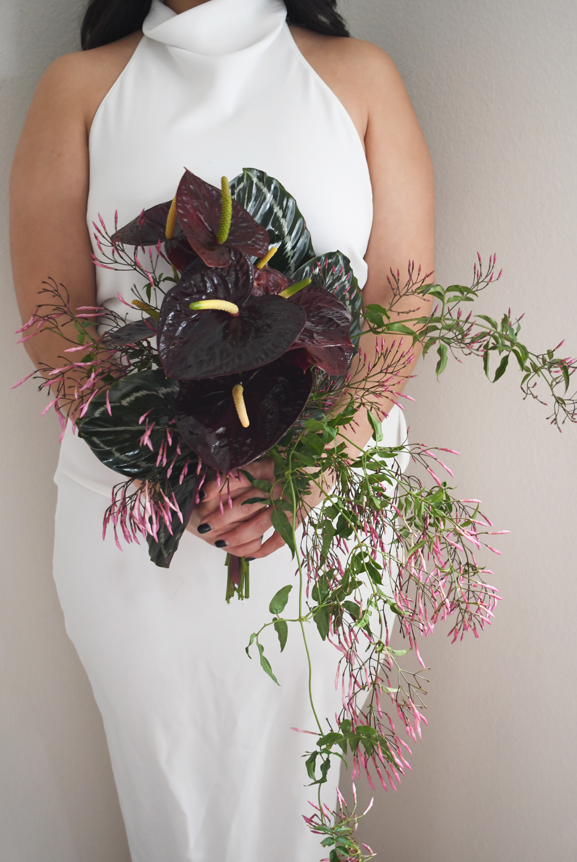 Large-scale floral installation